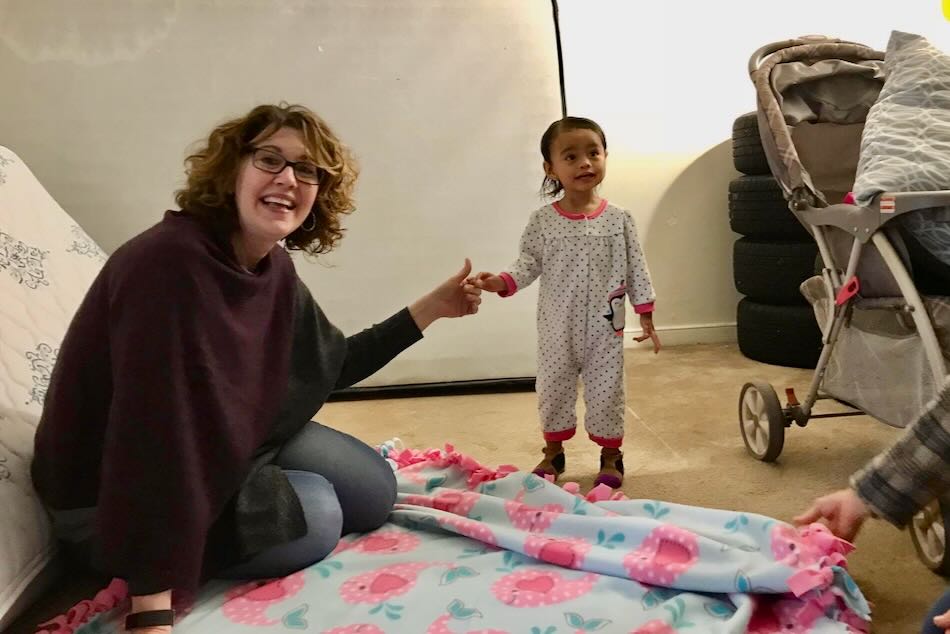Bridging RVA delivering twin size bed to local family