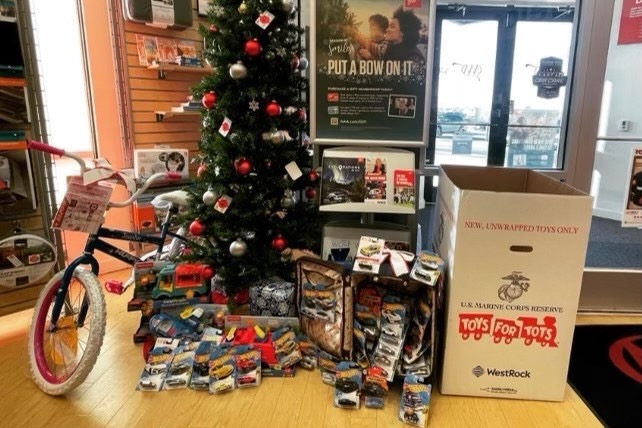 AAA donation site for Toys for Tots