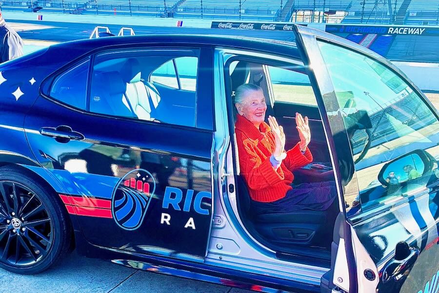 102-year-old woman takes laps at Richmond Raceway