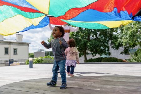 outside at VMFA – early childhood education