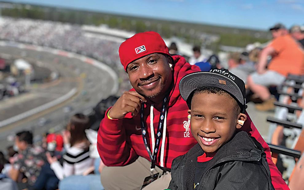 Cheats and son at Richmond Raceway