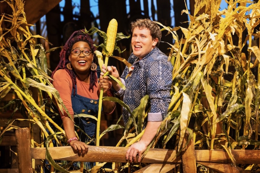 Ashley D. Kelley and Grey Henson in the Original Broadway Cast of SHUCKED by Matthew Murphy and Evan Zimmerman