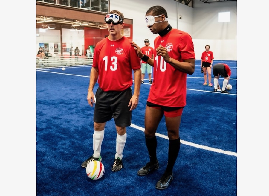 Antoine Craig Sportable blind soccer clinic