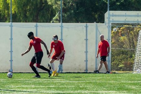 Antoine Craig Sportable blind soccer clinic