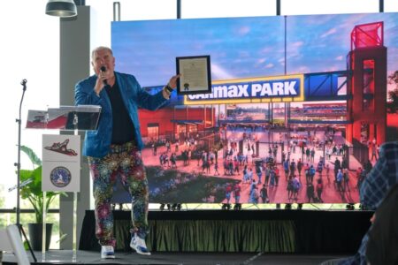 Parney with Main Entrance rendering Carmax Park Flying Squirrels