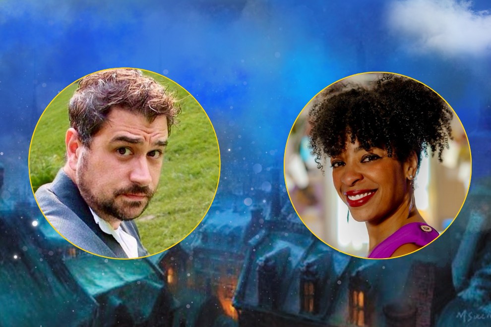 A Christmas Carol at VA Rep, The Cratchits, David Janosik and Katrinah Carol Lewis