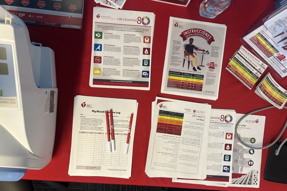 American Heart Association interactive blood pressure station