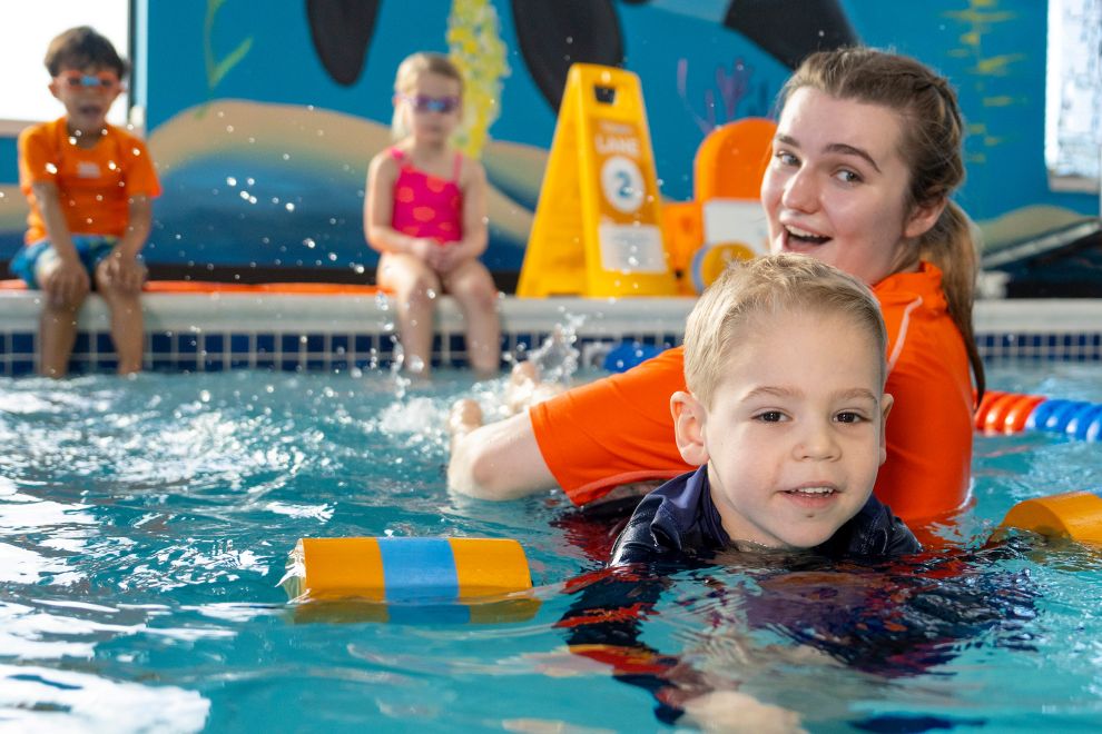 Give a Gift That Will Last a Lifetime with Goldfish Swim School Indoor swim lessons at Goldfish Swim School Richmond VA