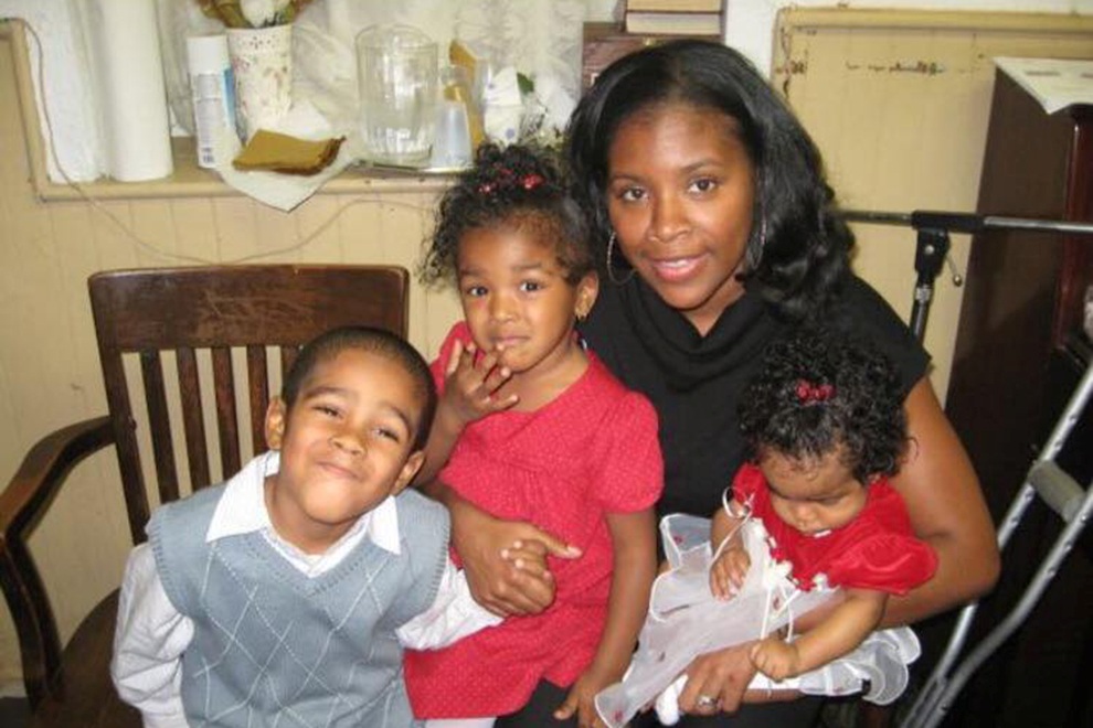 Author Sadeqa Johnson with her three children, Miles, Zora, and Lena, as seen in Richmond Family Magazine, March 2026