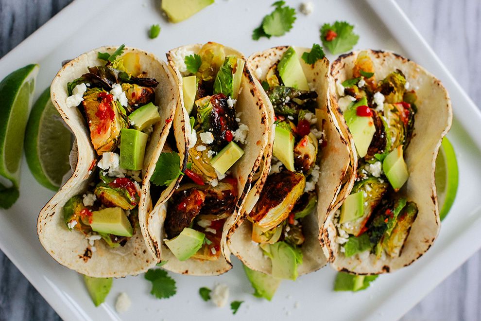 Vegging Out Brittany Mullins Eating Bird Food Brussels Sprout Tacos recipe as seen in Richmond Family Magazine
