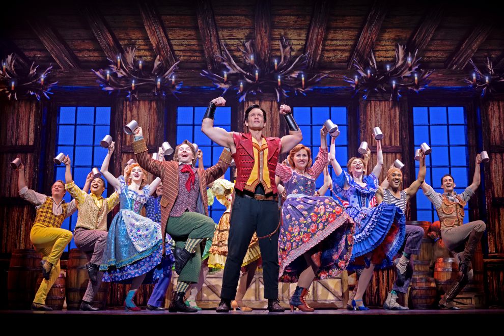 HarryFrancisasLefouandStephenMarkLukasasGaston.Disney27sBeautyandtheBeast.PhotobyMatthewMurphy.28c29Disney