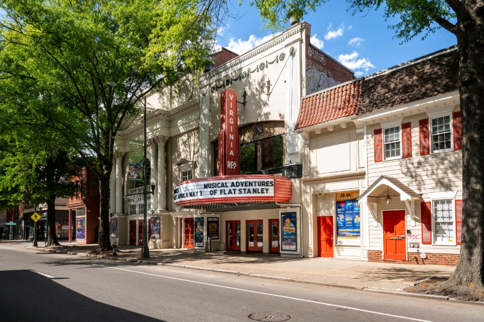 Virginia Rep front of building