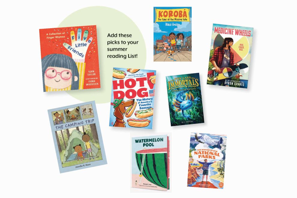 summertime books for kids as seen in Richmond Family Magazine
