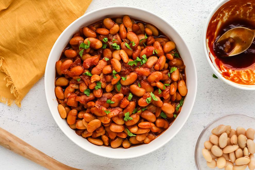 Vegetarian baked beans from Liz Thomson, the food blogger behind "I Heart Vegetables"