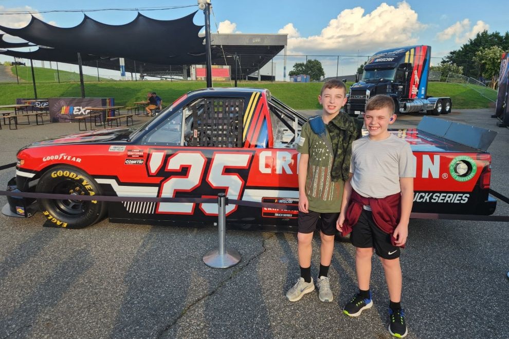 Richmond Raceway - two boys - Richmond Monopoly