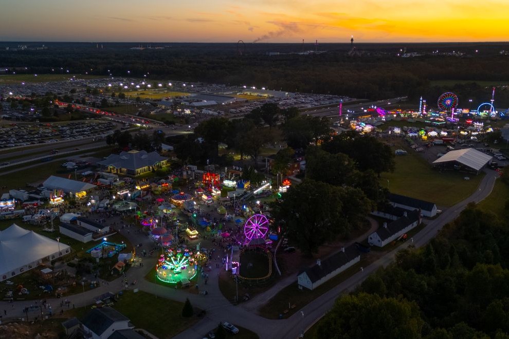 Aerial View of the State Fair of Virginia