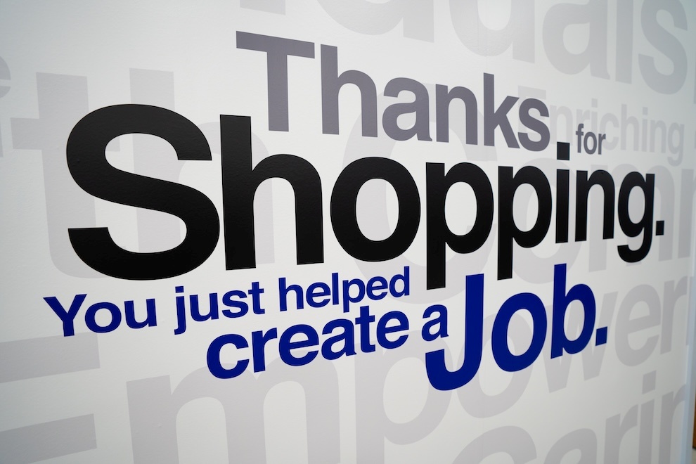 Goodwill - Thanks for shopping. You just helped create a job.