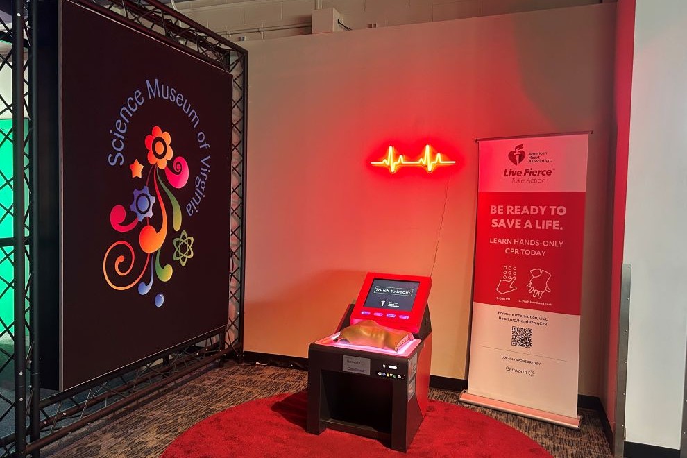 Hands-Only CPR Kiosk at the Science Museum of Virginia