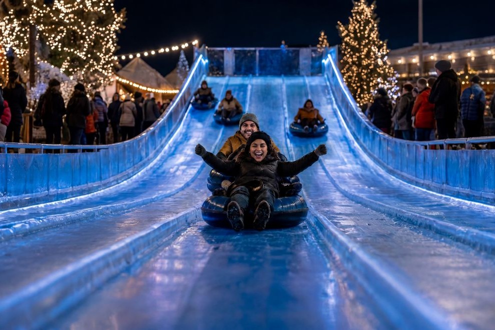 Ice Slide Winter World CarMax Park Richmond VA