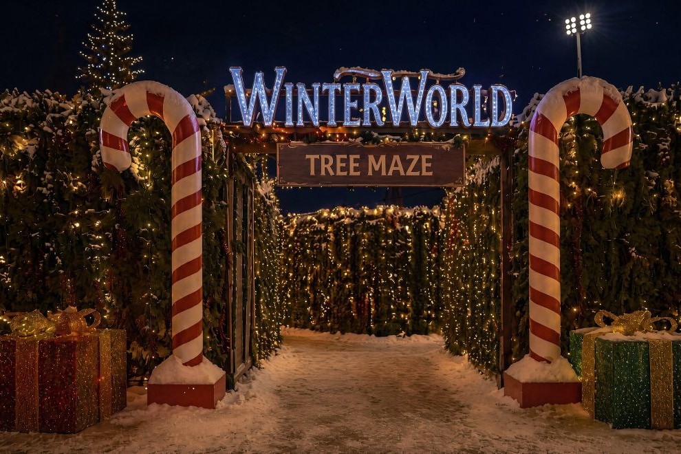 WINTERWORLD to Light Up CarMax Park This Holiday Season Tree Maze Winter World CarMax Park Richmond VA