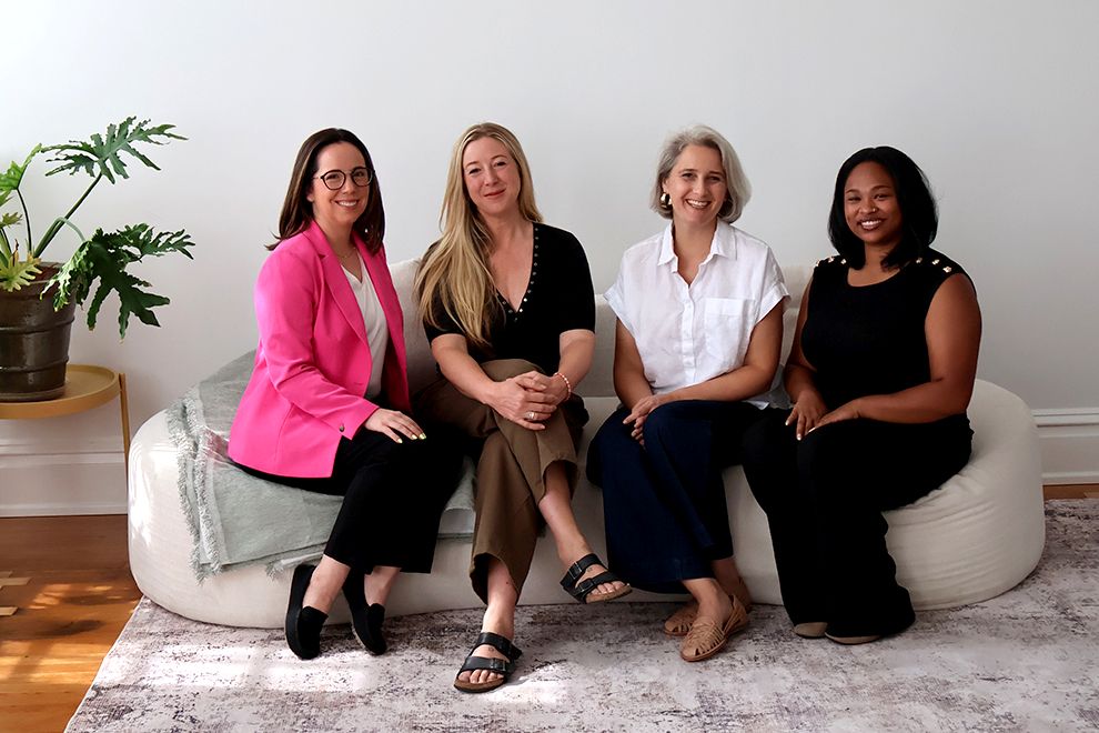 The Courage to Change Course Allie Wine, June Mena, Rachel Beanland, and Crystal Cempron, as seen in September-October 2026 Richmond Family Magazine