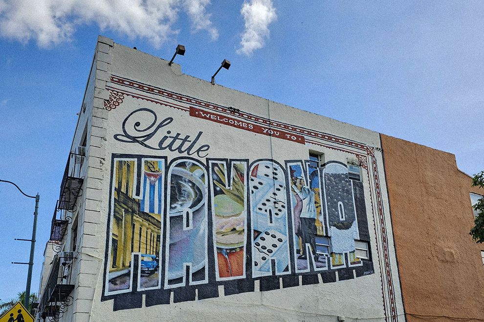 Little Havana mural in Miami Florida