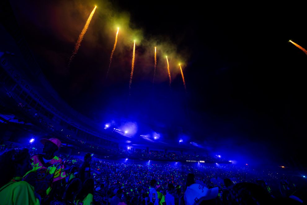 Cosmic Baseball Fireworks