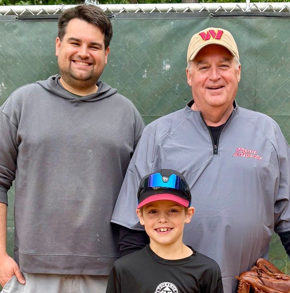 David Newton with son and grandson TSI Tuckahoe Sports Richmond Virginia