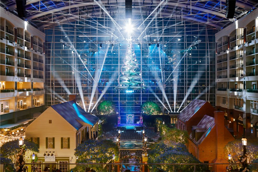 Gaylord National Resort Atrium Christmas Holidays