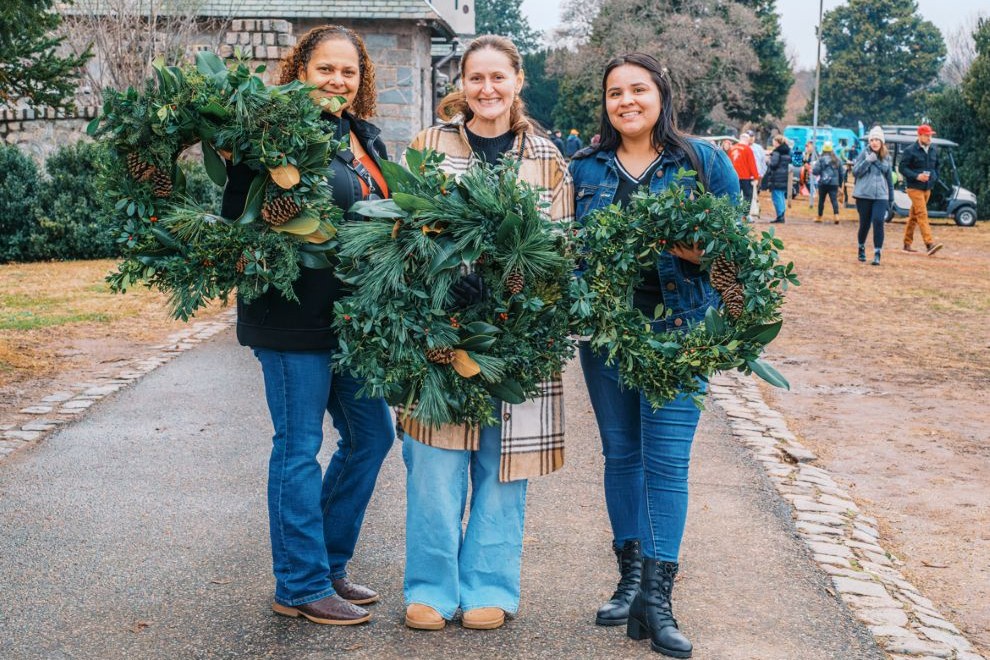 Maymont holidays wreath workshop, Richmond, VA