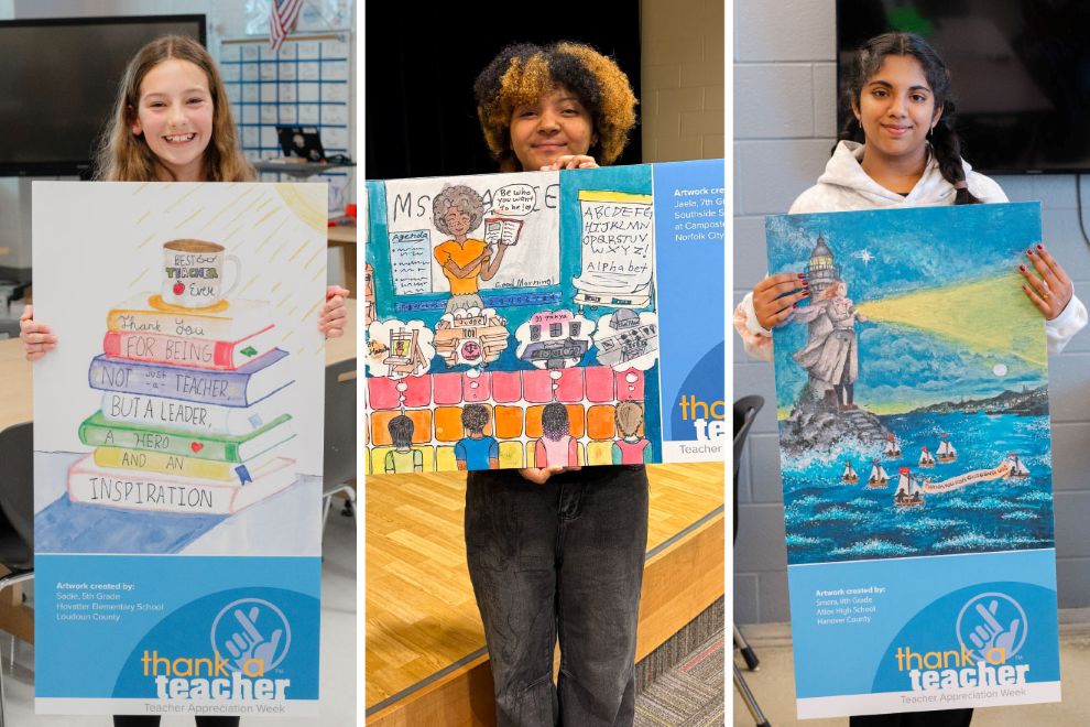 Virginia Lottery Launches 10th Annual Thank a Teacher Art Contest Virginia Lottery Thank a Teacher Winners