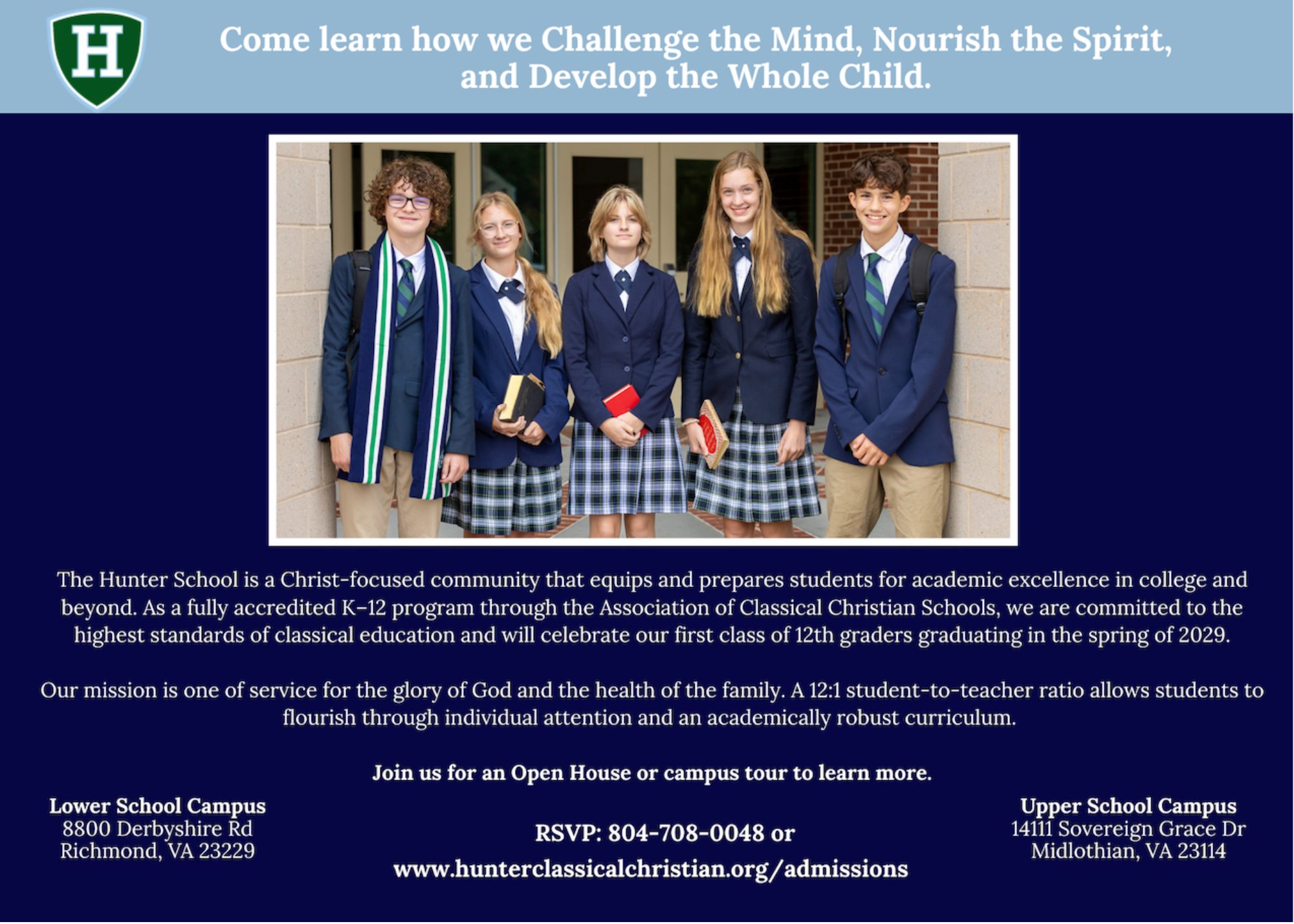 The Hunter School: Lower School Tour Dates