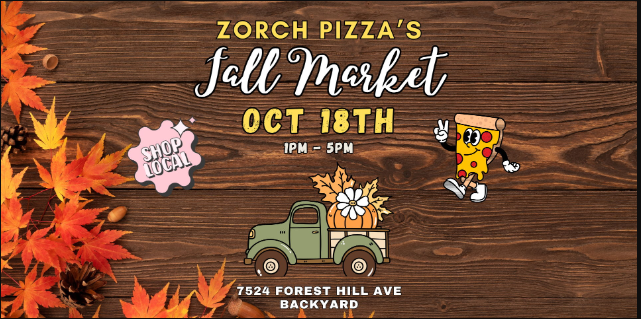 Fall Artisan Market at Zorch Pizza