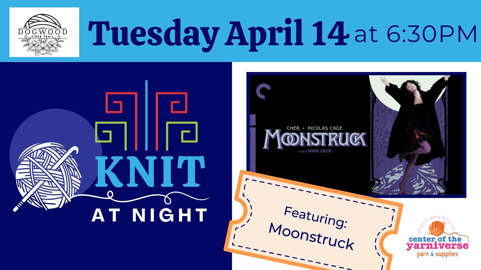 Knit at Night: Moonstruck (1987)