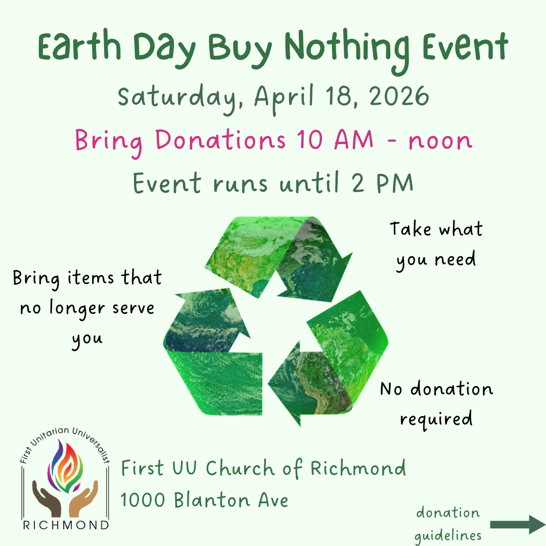 Earth Day Buy Nothing Event