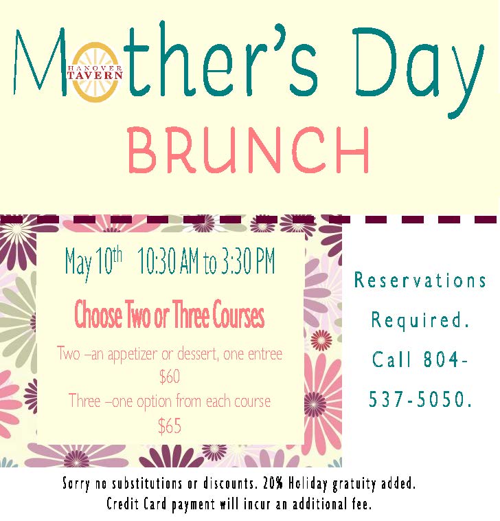 Mother’s Day Brunch at Hanover Tavern
