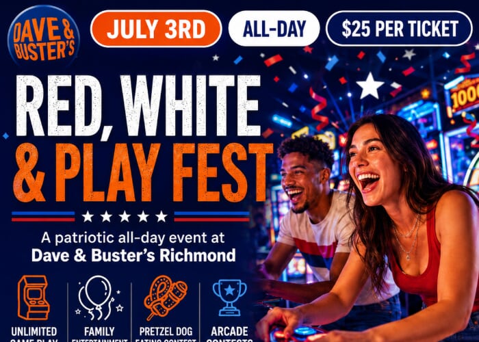 Red, White and Play Fest at Dave & Buster’s