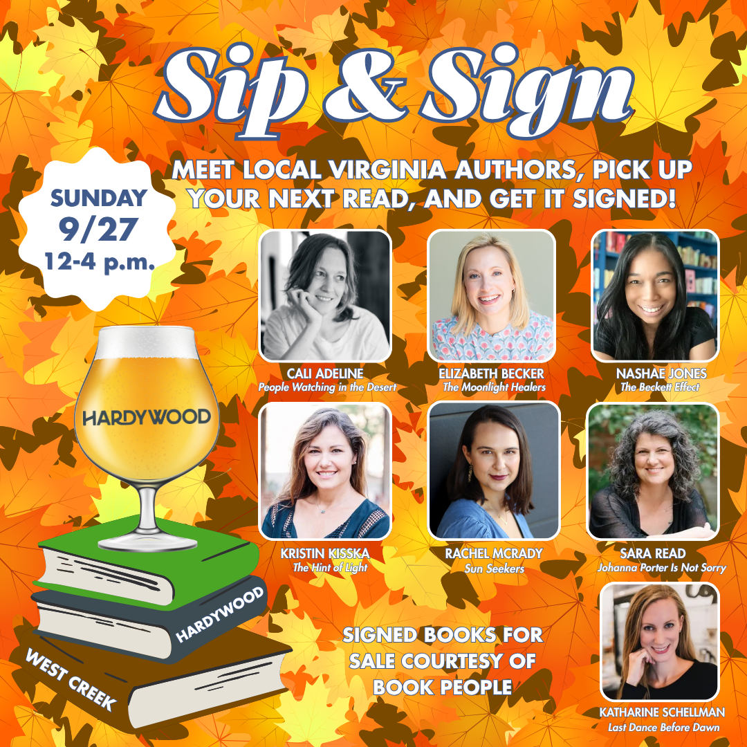 Sip & Sign: Local VA Authors at Hardywood Brewery – West Creek