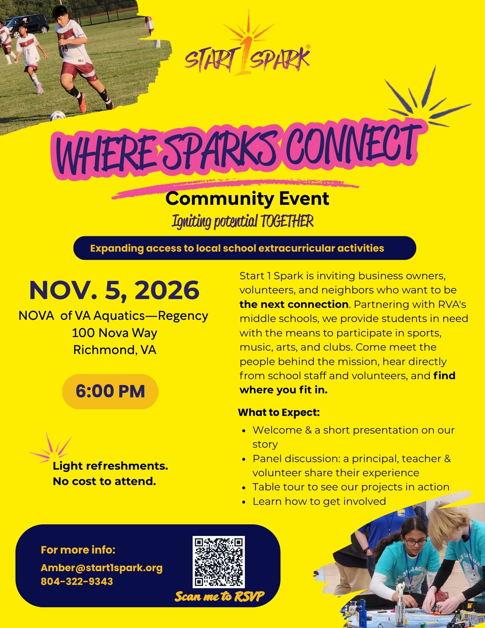 Where Sparks Connect Community Event