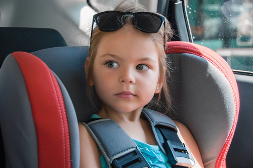child carseat car seat toddler young girl