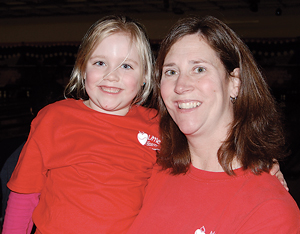 Rebecca Mannion of MLH with her daughter, Addison, who was born with a congenital heart defect.