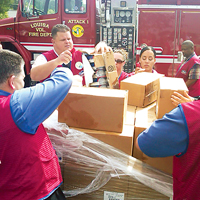Easy access to emergency supplies is important for first responders.