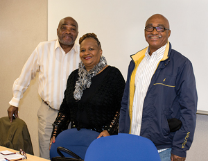 James, Rose, and Charles Mason attended the Union Grove Rosenwald School in Chesterfield County in the fifties. As part of the Rosenwald initiative through JTCC, they shared their stories with college students.