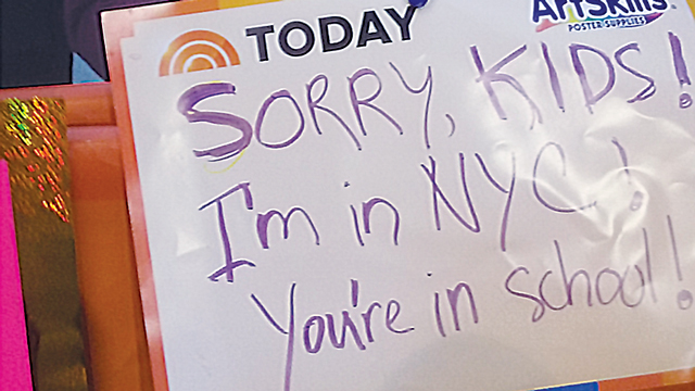 Sign outside the TODAY SHOw