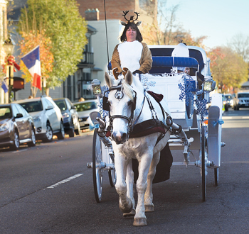 Enjoy a Jingle Bell ride through the streets of historic Fredericksburg.