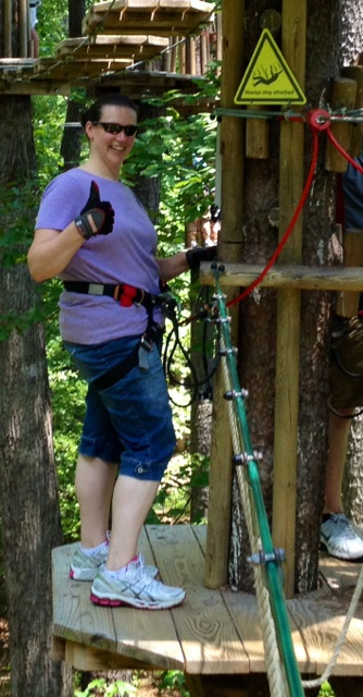 Whitney Frey and her family enjoyed their day at Go Ape! in Williamsburg.